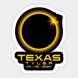 Tyler Texas Tx Total Solar Eclipse 2024 Sticker